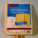 Smead Self-Adhesive Pocket Dividers 25 Letter Size Manila 2 Pockets Per Divider