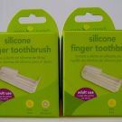 Green Sprouts Silicone Finger Toothbrush PVC & BPA Free Baby Gums Teeth (2 Pack)