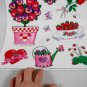 Valentine's Day Static Cling Window Decorations Heart Teacup Rose Flower 2004