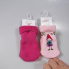 Hanna Andersson Baby Socks 2 Pack Gnome Kitty Pink NWT 0-6 Months Shoe Size 1/2