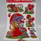 Valentine's Day Magic Cling Window Decorations Bears Rabbit Squirrel Chipmunk