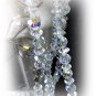 Antique vintage aurora borealis crystal beads necklace