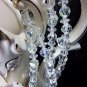 Antique vintage aurora borealis crystal beads necklace