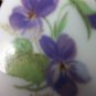 Vintage antique Hand-painted floral pendant