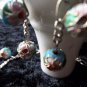 FREE SHIPPING USA/CAN  Artisan hand-made Asian feel beaded bracelet and earring set