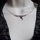 FREE SHIPPING TO USA/CAN artisan handmade dolphin bead necklace, choker