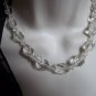 FREE SHIPPING TO USA/CAN Vintage antique Aurora Borealis beaded necklace, choker