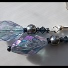 Artisan hand-made dangle earrings with Swarovski Crystals