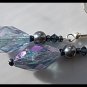 Artisan hand-made dangle earrings with Swarovski Crystals