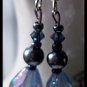 Artisan hand-made dangle earrings with Swarovski Crystals