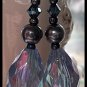 Artisan hand-made dangle earrings with Swarovski Crystals