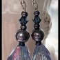 Artisan hand-made dangle earrings with Swarovski Crystals