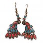 Fashion Jewelry Vintage Peacock Earrings Jewelry : E1004
