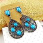 Vintage Ethnic Blue Beads MAYA Earrings : E1007