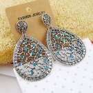 Vintage Ethnic Hollowed Blue Beads MAYA Earrings : E1008