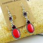 Vintage Ethnic Red Teardrop Beads MAYA Earrings : E1009