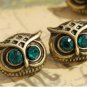 1Pair Antique Owl Earrings