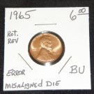 1965 Lincoln Cent 2X "Errors" BU -