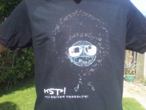 2012 Digital Designed KSP! Face (Black Tee)