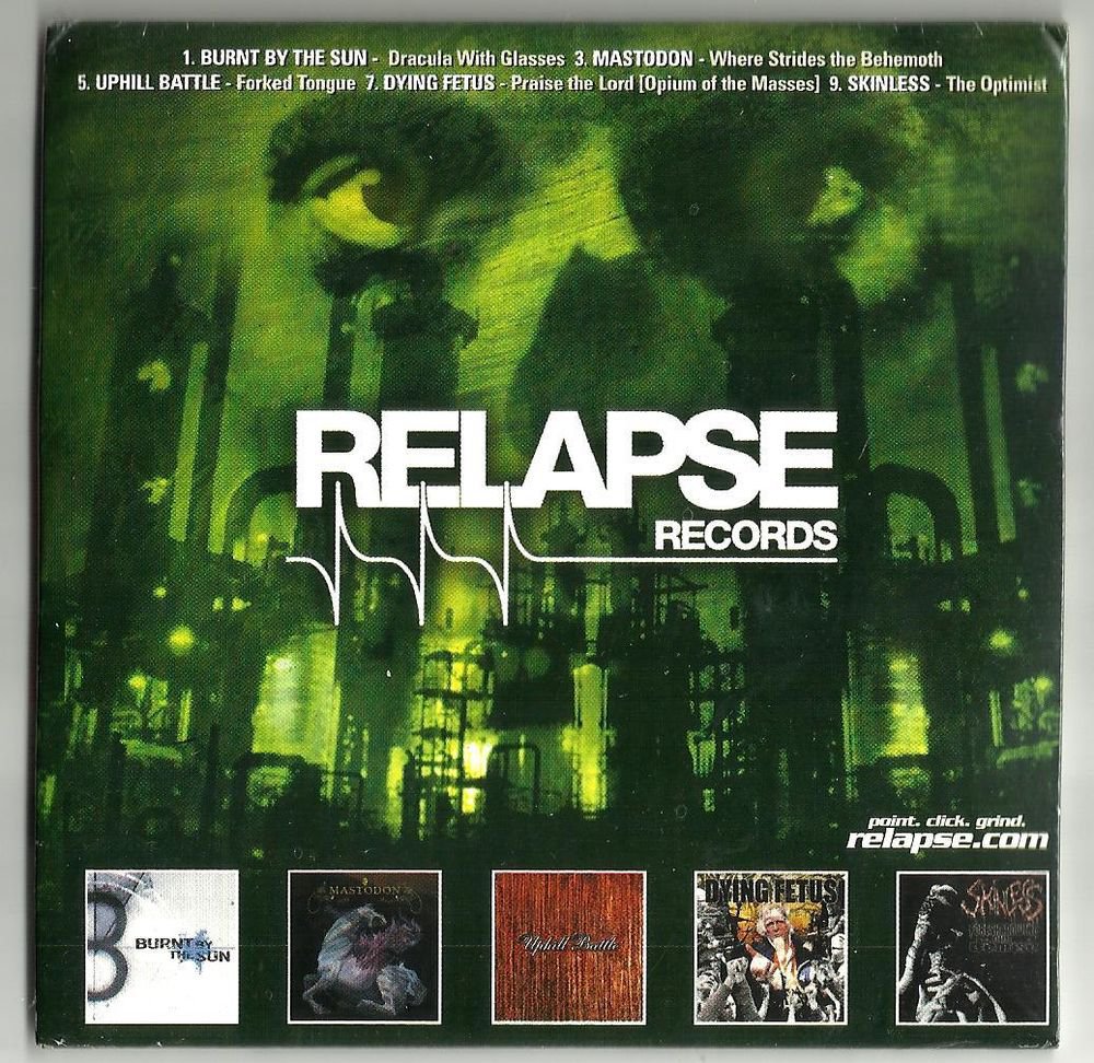 Relapse Records Victory Records Rare Sampler Cd Mastodon Dead To Fall Atreyu astrodisc cds ecrater