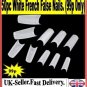 50PCS  WHITE FRENCH FALSE NAILS  ACRYLIC NAILART MAKEUP
