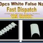 100 HAND BEAUTY FAKE NAILS WHITE FRENCH FALSE ACRYLIC NAIL ART TIPS GEL MAKEUP