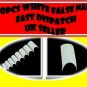 500 WHITE PROFESSIONAL FRENCH FALSE  NAILS ACRYLIC NAIL ART GEL PRO + FREE GLUE