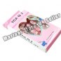 24PC PRE DESIGNED hand beauty acrylic fake Nail Art Ladies Pink Cat Tips + Glue.