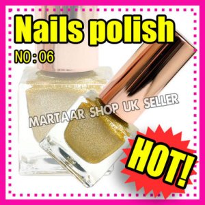 New hand beauty metalic nail polish varnish. Use on natural or false nails GOLD