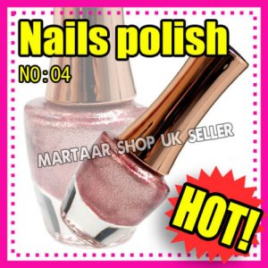 New hand beauty metallic nail polish varnish. Use on natural or false nails PINK