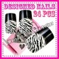 TIGER  PRE DESIGNED HAND BEAUTY ACRYLIC Nail Art false nails Tips  free Glue.