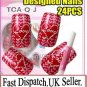 WEDDING PRE DESIGNED HAND BEAUTY ACRYLIC NailArt Love  French False Tips + Glue.