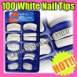 Sexy white hand beauty acrylic fake tips false nail tips art french design
