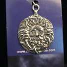 New Silver Pewter Greenman Pendant Necklace