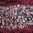 12 Assorted Silver Pewter Fantasy Necklace Pendants