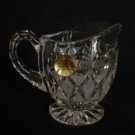Princess House Lead Crystal Dots Diamonds Creamer