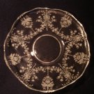 Heisey Orchid on 10" Queen Ann Demi Torte Serving Plate