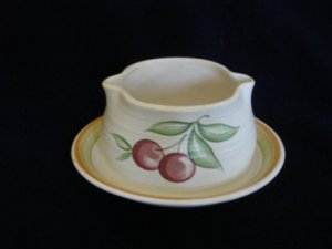 Franciscan Fruit Large Gravy Boat with Underplate