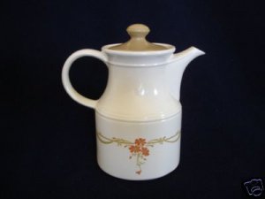 Biltons Orange Daisy Flowers Coffee Pot Server