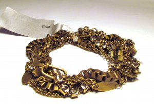 Bronze/Rhinestone Bracelet