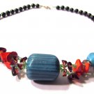 Turquoise & Coral Beaded Necklace - Reg. $40.00