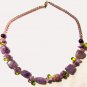 Amethyst Beaded Choker Necklace