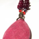 Natural Stone Pendant Necklace - Reg. $40.00