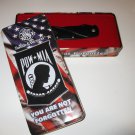 POW/MIA Comemorative Knife and Case