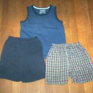 BOYS LOT OF SUMMER CLOTHING 1 SHIRT AND 2PRS SHORTS EUC