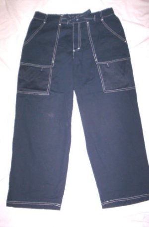 WOMENS NAVY BLUE CAPRI PANTS size 8-10 by CATALINA NWOT