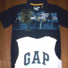 BOYS GAP LOT SIZE MEDIUM 8-10, BLUE & WHITE SHIRTS EUC