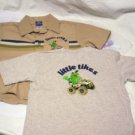 BOYS 3T LOT SHIRTS & SHORTS OUTFIT 3 PIECES CUTE & NWT