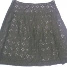 WOMENS 14 BLACK & WHITE LACE SKIRT WORK OR CASUAL EUC!