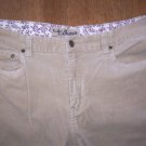WOMENS 16 LA BLUES KHAKI CORDUROY PANTS w/STRETCH EUC
